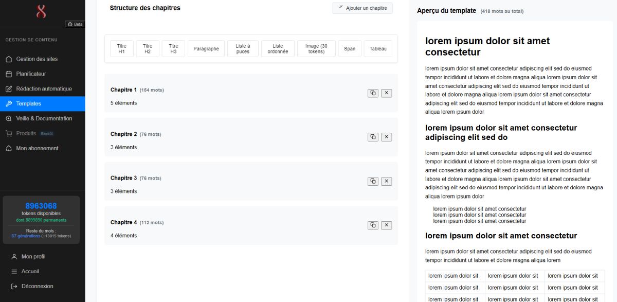 Templates personnalisés Knotix